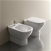 Ideal Standard Coppia sanitari filomuro scarico a pavimento IDEAL STANDARD Mood bianco lucido WC: P 55.5 x L 36.5 x H 40 cm, bidet: P 55 x L 36 x H 40 cm