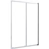 SENSEA Porta doccia scorrevole Essential L 120 x H 185 x P 0.4 cm in vetro vetro senza finitura / trasparente profilo cromo