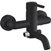 JACUZZI RUBINETTERIA Rubinetto per vasca getto laminare cristallino Cloud nero spazzolato JACUZZI RUBINETTERIA