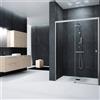 NOVELLINI Porta doccia scorrevole Glam L 141 x H 200 x P 0.6 cm in vetro vetro senza finitura / trasparente profilo cromo