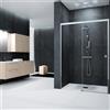 NOVELLINI Porta doccia scorrevole Glam L 141 x H 200 x P 0.6 cm in vetro vetro senza finitura / trasparente profilo cromo