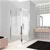 NOVELLINI Pannello laterale per box doccia LEAD L 80 x H 200cm, Sp. 8 mm vetro serigrafato profilo in alluminio cromato
