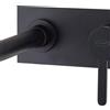 JACUZZI RUBINETTERIA Rubinetto per lavabo ad incasso getto laminare cristallino Cloud nero spazzolato opaco JACUZZI RUBINETTERIA