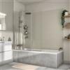 SENSEA Protezione vasca 3 pannelli Essential H 140 cm, Vetro di sicurezza 5 mm trasparente