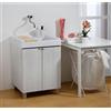 Leroy Merlin Mobile lavanderia con lavabo incluso Exe in abs olmo perla P 50 x L 60 x H 84 cm
