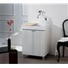 Leroy Merlin Mobile lavanderia con lavabo incluso Exe in abs olmo perla P 60 x L 60 x H 84 cm