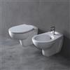 Ideal Standard Coppia sanitari sospesi scarico a pavimento IDEAL STANDARD Tirso WC: P 52 x L 36 x H 37 cm, bidet: P 52 x L 36 x H 37 cm