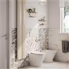 ROCA Coppia sanitari scarico a pavimento e a parete ROCA Nexo lucido WC: P 54 x L 150 x H 39 cm, bidet: P 43.5 x L 56 x H 38 cm