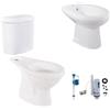Leroy Merlin Coppia sanitari distanziato scarico a pavimento Lake WC: P 64.5 x L 36 x H 39.7 cm, bidet: P 52 x L 36 x H 39.5 cm