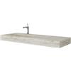 Leroy Merlin Lavabo a incasso rettangolare vasca a sinistra IDEEA L 120 x H 12 cm in legno bianco opaco