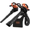 BLACK + DECKER Soffiatore aspiratore trituratore elettrico BLACK + DECKER BEBLV300SB-QS, 3000 W