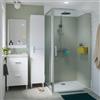 SENSEA Box doccia rettangolare battente Easy 100 x 70 cm, H 190 cm in vetro, spessore 6 mm trasparente cromato
