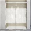 Leroy Merlin Porta doccia scorrevole Jazz L 140 x H 200 x P 0.6 cm in vetro smerigliato profilo cromo