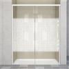Leroy Merlin Porta doccia scorrevole Jazz L 140 x H 200 x P 0.6 cm in vetro smerigliato profilo bianco