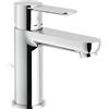 NOBILI Rubinetto per lavabo a canna bassa getto laminare cristallino ABX cromato lucido NOBILI H 13.8 cm