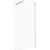 Leroy Merlin Walk-in walk-in L 120 x H 200 cm, vetro 6 mm vetro senza finitura / trasparente cromo