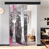 Leroy Merlin Porta scorrevole Posate in vetro multicolore, L 88 x H 215 cm, con binario Atelier nero Sinistra