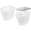 Leroy Merlin Coppia sanitari filomuro scarico a pavimento e a parete BARBY WC: P 52.5 x L 36 x H 42 cm, bidet: P 36 x L 53.5 x H 42 cm