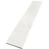 Leroy Merlin Piastrella battiscopa BATT. BULRLINGTON BIANCO 7,5x60 in gres porcellanato bianco lucido L 60 x H 7.5 cm x Sp 8 mm confezione da 12 ml