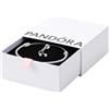 PANDORA Bracciale in maglia snake in argento Sterling con zirconi cubici trasparenti
