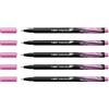 BIC - Set di 5 penne feltro finelier Intensity PTE baguée metallo sottile 0,4 mm Rosa
