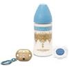 Exclusivas Rimar PREMIUM SET BLU BIBERON 3P S + SUCCHIETTO S 0/4 MESI + CLIP