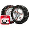 SNOVIT E-9 NEO Taglia 130 - Catena da neve metallica 9 mm. Turismo. Certificazione ÖNORM EN16662-1. Set da 2 pezzi.