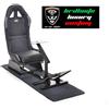 FK Sedile Postazione Simulatore giochi corsa Gaming Suzuka similpelle nero argento