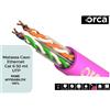 orca Cavo di Rete UTP Ethernet CAT6E 305 metri Matassa Bobina Magenta Speciale LSZH