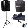 Proel V12WAVE Diffusore trolley 600w +U24H Microfono wireless+Cover+Stativo+Cavo
