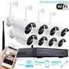 KIT 8 TELECAMERE videosorveglianza WIRELESS WIFI HD NVR REMOTO 8 CANALI