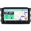 YUNTX Android 14 2 Din Autoradio per Benz Smart fortwo 451 (2005-2010)-9 pollice Touch Screen-Gratuiti Camera-Support DAB/Bluetooth 5.0/CarPlay/WiFi/Controllo del volante/Mirror-Link/WiFi/USB/4G
