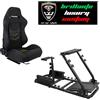 Modauto Postazione gioco simulatore PS5 supporto sedile sportivo N651 Tessuto Alcantara