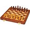 Pieghevole Legno Fatto a Mano Scacchi Set Tavola Con Magnetico Pezzi, 25.4cm x
