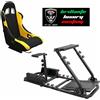 Modauto Postazione gioco simulatore PS5 support sedile sportivo N070 Tessuto nero giallo