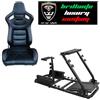 Modauto Postazione gioco simulatore PS5 support sedile sport N735 Pelle nero cuc Arancio
