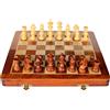 STCRAFTS Set Di Scacchi Fatti A Mano In Legno Pieghevole Con Pezzi Magnetici 14" X 14"