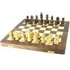 VA Antiques Pieghevole Legno Fatto a Mano Scacchi Set Tavola Con Pezzi, 40.6cm x 40.6cm