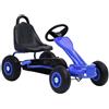 vidaXL Go Kart a Pedali con Pneumatici Blu
