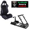 Modauto Postazione gioco simulatore PS5 supporto sedile sportivo N320 Pelle e Alcantara