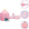 VidaXL Tenda da Gioco per Bambini Rosa con 250 Palline 301x120x128 cm