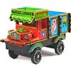 PT Camion Veicolo Giocattolo IN Legno Fatto a Mano Dipinto Spinta & Pullover per