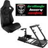 Modauto Postazione gioco simulatore PS5 support sedile sport N775 Pelle nero Carbon Look