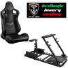 Modauto Postazione gioco simulatore PS5 support sedile sport N725 Pelle Carbon look cuc