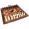Handmade Set Scacchi Vintage Roll-Up In Pelle Da Torneo 19 X 19 Pollici Marrone Regalo