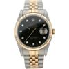 Rolex - Orologio Datejust 36mm Pre-owned 2003 - unisex - vetro zaffiro/oro 18kt/acciaio inossidabile - Taglia unica - Nero