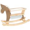 small foot cavallino a dondolo con anello di seduta, incl. maniglie e schienale, in colori naturali, per bambini, art. 12291