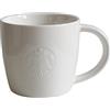 STARBUCKS Tazza da caffè con logo serie Fore Here, 236 ml, colore: bianco