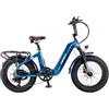 FAFREES F20 Master E-bike 20*4.0 pollici pneumatico 500W trazione posteriore 25km/h velocità massima- Blu