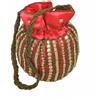 KI Borsa Potli In Seta Da Lavoro Tradizionale, Rosa Rara, 1 Pezzo